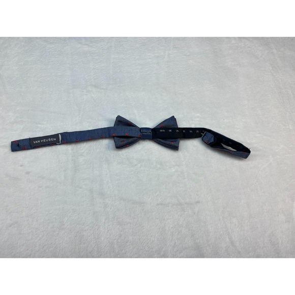 Van Heusen Men's Bow Tie Blue with Palm Trees (0123) - Picture 5 of 7